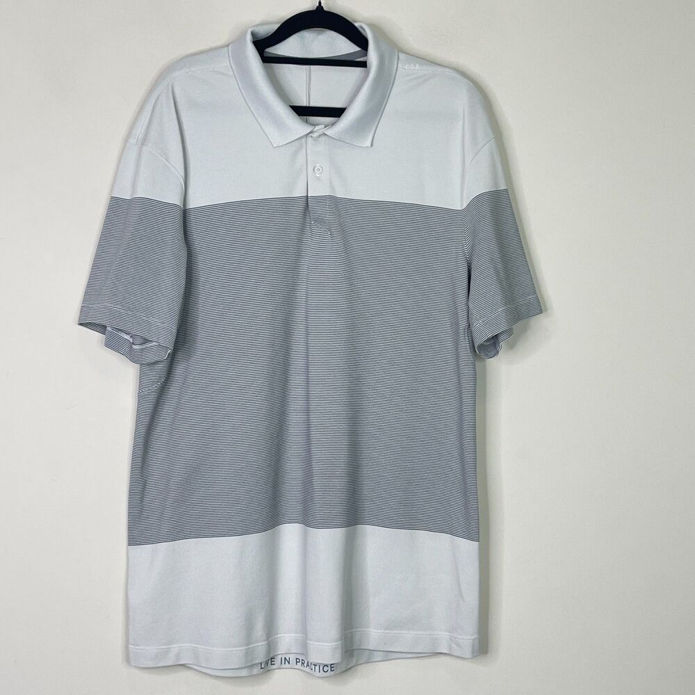 Lululemon Tech Pique Golf Short Sleeve Polo Shirt Men's Size Large